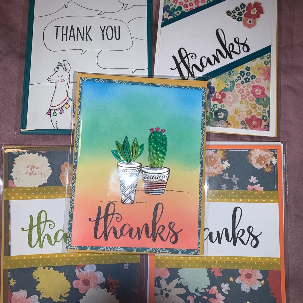 Handmade Thank you cards